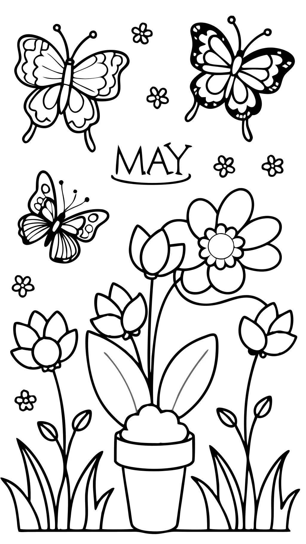 coloring pages for may